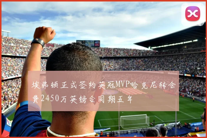 埃弗顿正式签约英冠MVP哈克尼转会费2450万英镑合同期五年